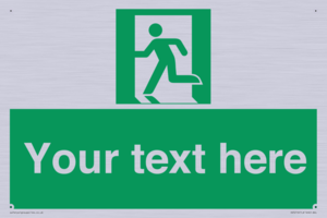 Custom Emergency Exit Left Sign